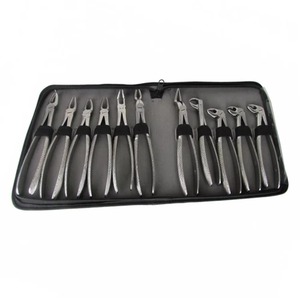 Kit d'instruments chirurgicaux professionnels en acier inoxydable pour l'extraction dentaire manuelle – Forceps et pinces pour 10 dents supérieures et inférieures - Product Image 2