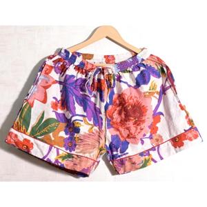 Conjunto de Pijama de Algodón para Mujer con Estampado Floral Hecho a Mano, Conjunto de Pijama Corto Indio con Estampado Floral, Ropa de Dormir Transpirable - Product Image 4