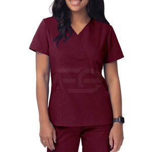 Hospital Scrubs <b>Set</b> Soft Comfortable Breathable Nurse <b>Doctor</b> Clinic Medical Uniform Workwear Top Pants - Product Image 3