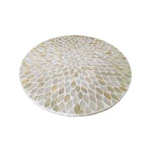 Capiz Shell Inlay Spinning Tray - Product Image 1