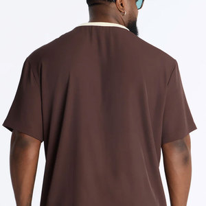 FIVE MEN T-shirt pour hommes 100% Coton, coupe oversize, style Hip Hop, délavé à l'acide, noir, avec impression au dos, vente en gros - Product Image 3