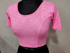 ผ้าคุณภาพสูงยืดหยุ่นได้ เสื้อส่าหรีไซส์ใหญ่สำหรับผู้หญิง ขนาดสั่งตัดได้ พร้อมใส่ ใช้งานง่าย ซื้อได้ในราคาถูกที่สุด - Product Image 2