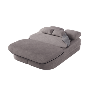 Canapé-lit pliable multifonctionnel en mousse 75 2 1, convertible, en chenille, pour le sol - Product Image 4