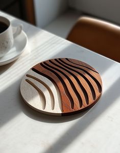 Eco Friendly Wooden <b>Coaster</b> <b>Drink</b> Mat Reusable <b>Drink</b> Mat Heat Resistant <b>for</b> Modern Home Cafe Bar Available At Reasonable Price - Product Image 5