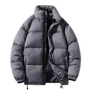 Veste en duvet à col montant 2025 pour homme, doudoune à bulles épaisse et rembourrée avec motif décoratif High Street Style Winter Streetwear - Product Image 3