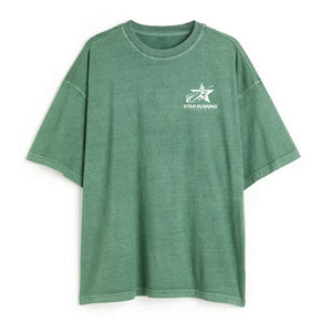 Camiseta Ligera de Secado Rápido 100% Algodón Canvas Casual con Logo Estampado Oversize para Hombre, Nueva Moda, Uso en Exteriores, Corte Holgado - Product Image 1