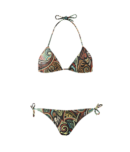 Nuevo Conjunto de Bikini Triangular Estampado para Mujer 2k26, Traje de Baño de Dos Piezas con Tirantes Ajustables, Ropa de Playa para Verano - Product Image 3