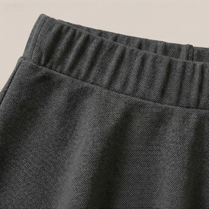 Jupe courte trapèze pour femme, couleur unie, taille élastique, plissée, en coton et élasthanne, confortable, style toutes saisons - Product Image 4
