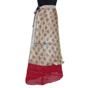 Ladies <b>Sarong</b> Printed Long Beach <b>Wrap</b> Skirt Multilayer Magic Silk Long <b>Wrap</b> Skirt 38 Inch Is Available - Product Image 1