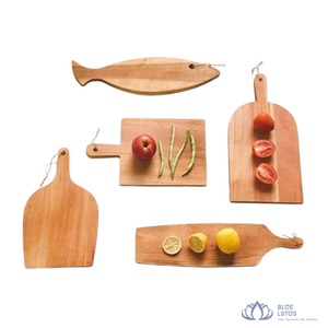 [MEILLEURES VENTES] |   Planche à découper en bois robuste, plateau de service pour fromage, viande, pain, fabriqué au Vietnam - Product Image 1