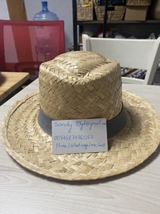 Boho Premium Handmade Raffia <b>Straw</b> <b>Hat</b> Wide Brim Travel Beach <b>Hat</b> Unisex Adult Red Ribbon Embroidery - Product Image 5