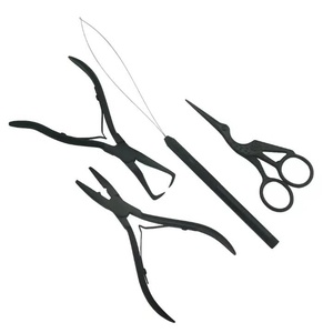 SEVMEK INSTRUMENTS Aiguille à boucle professionnelle en acier inoxydable durable pour extensions de cheveux, crochet de tirage, filer, perles, pinces micro - Product Image 1