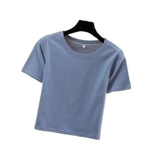 T-shirts courts pour femmes, coupe confortable, tissu doux, design court élégant pour l'été - Product Image 2