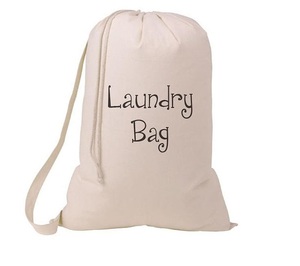 Bolsa de Lavandería de Algodón, Bolsa de Lavandería Grande de Poliéster, Bolsas de Lavandería Ligeras para Viaje, Cierre con Cordón, Logotipo Personalizado, Venta al Por Mayor - Product Image 3