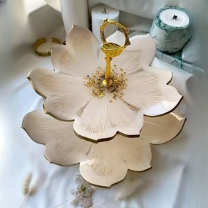 Eco-Friendly Round Resin <b>Cake</b> <b>Stand</b> with new Design for Custom Pedestal - Product Image 3