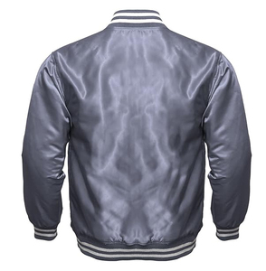 Oem Customized <b>Men</b> Satin <b>Jacket</b> Custom Patch Embroidery Street Design Varsity <b>Baseball</b> <b>Jacket</b> - Product Image 5