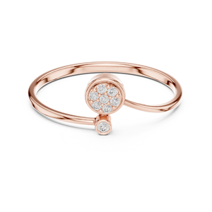 Anillo de Oro Sólido de 14k con Diamantes de Corte Brillante Redondo para Mujer, Anillo de Compromiso Clásico de Diseño Minimalista para Regalo - Product Image 6