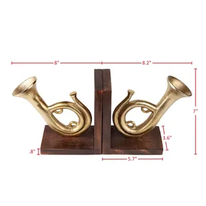 Soporte de Metal Premium para Libros, Ajustable, para Libros de Recetas y Culinarios, Figura Decorativa de Aluminio Chapado en Oro, Hecho a Mano, de Lujo, Estilo Antiguo - Product Image 1