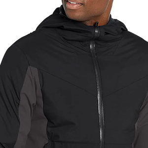 Veste coupe-vent matelassée en toile épaisse pour homme, avec fermeture éclair, imperméable, respirante, anti-UV, à capuche, pour le cyclisme et la course à pied, service OEM - Product Image 3