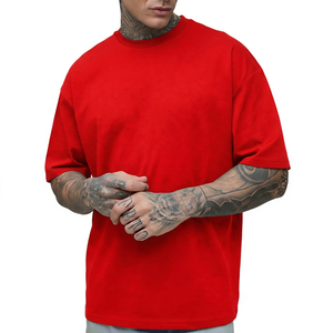 T-shirt en coton uni bleu marine à col rond et manches courtes pour homme, coupe classique, style décontracté - Product Image 4