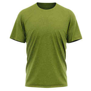 T-shirts pour hommes à col rond et manches courtes, couleur unie, décontractés, 100 % coton jersey, coupe classique, design personnalisé, vente en gros, faible MOQ - Product Image 5