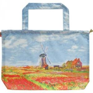 AU-01022 Monet 'Tulip Field' Art Rain Bag Cover Sac fourre-tout promotionnel élégant - Product Image 1