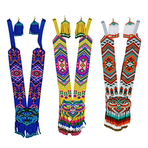 Premium Quality glass seed Beaded Necklace tibal african style <b>Jewellery</b> Necklace for Women at Low Price <b>Indian</b> Supplier - Product Image 1