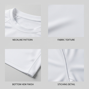 T-shirt de compression à manches longues pour homme, col rond, coupe ajustée, séchage rapide, en polyester tricoté, couleur unie, décontracté - Product Image 5