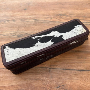 Top vente à la main 100% cuir de vachette résistant à la chaleur fer à friser étui femmes occidentales parfait organisateur de voyage pour les outils de cheveux - Product Image 4