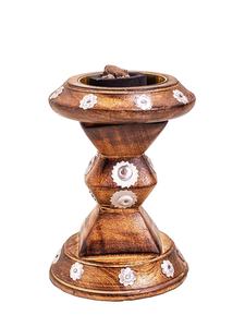 Handcrafted Wooden Incense Burner for <b>Oud</b> & Fragrances Traditional Aromatherapy <b>Diffuser</b> with Cultural Decor for Home - Product Image 2