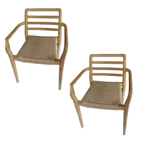 Commercial Furniture <b>Rattan</b> <b>Dining</b> <b>Chairs</b> Modern Minimalist Design Hotel Patio Furniture Wooden <b>Chairs</b> Affordable Price - Product Image 5
