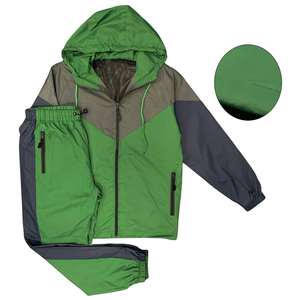 Custom Logo Printed 2-Piece Windbreaker High Quality Casual Hoodie Trouser Plus Size Gym Sportswear Winter Windbreaker <b>Tracksuit</b> - Product Image 5