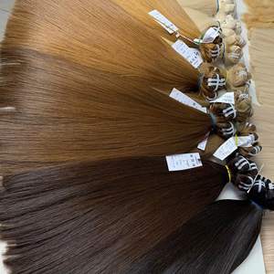 Extensiones de Cabello Virgen Vietnamita Súper Doblemente Tramado, Ondulado y Liso, Precio de Fábrica # PLA01 # 8 # Cabello de Alta Calidad - Product Image 1