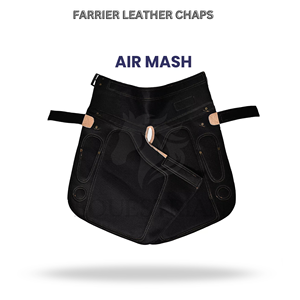 Farrier Leather Apron Horse Hoof Trimming Apron Split Leg Farrier Chaps with Tool Pockets - Product Image 3