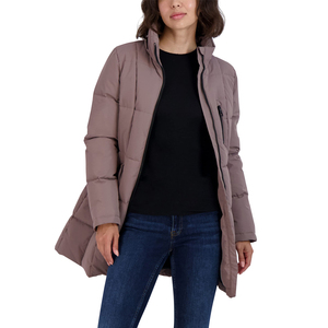 Hot Selling <b>Winter</b> Solid Color Zipper Breathable Customized <b>Long</b> Puffer <b>Jacket</b> for Women Low Price - Product Image 2