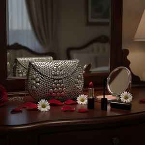 Luxury Metal Purses for Women With Brass <b>Shell</b> <b>Beads</b> Best Price Indian Exporter GC-BG-296 for Work and Party Wear - Product Image 1