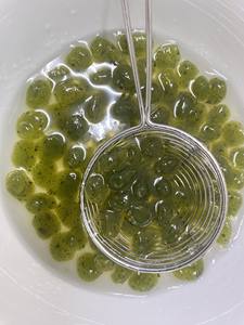 Perlas de Konjac con Sabor 3Q, Listas para Comer, Boba de Gelatina de Konjac, Sabor Original Oolong, Caramelo y Melocotón - Product Image 2