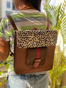 Sac à bandoulière en cuir recyclé deux en un et sac à dos de haute qualité pour femmes, nouveau Style occidental - Product Image 3