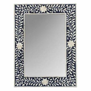 Marco de Espejo Moderno de Lujo Hecho a Mano con Incrustaciones de Madera y Hueso - Decoración de Pared Duradera para Bodas y Estilismo del Hogar - Product Image 5