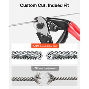 Kit Cavo in Acciaio Inox 304 da 1/8 di Pollice, Lunghezza 100 Piedi, Resistenza alla Rottura 1600 Libbre, 7 X 7 Fili, con Tagliacavi - Product Image 6