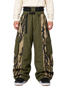 Unisex Quick Dry Power Stretch Fleece <b>Waterproof</b> 10,000mm Ski Snowboard <b>Trousers</b> Super Baggy Loose Fit Winter Snow Sport - Product Image 1