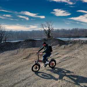 Vélos électriques pliants en alliage d'aluminium pour adultes, vélo électrique pliable avec assistance au pédalage, pneus larges, 48v 20ah, vélos électriques - Product Image 3