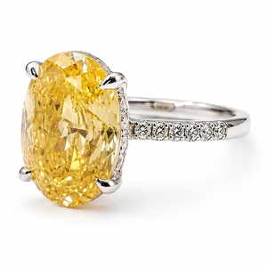 LY LR1380 Oval Lab Created Classic Zircon Engagement Ring 925 <b>Sterling</b> <b>Silver</b> Rhodium Plated Halo Pave <b>Band</b> Women <b>Wedding</b> Gift - Product Image 2