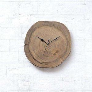 Reloj de pared rústico hecho a mano de madera para regalo, decoración del hogar, acabado natural, pieza de tiempo de primera calidad para restaurante, hotel. - Product Image 4