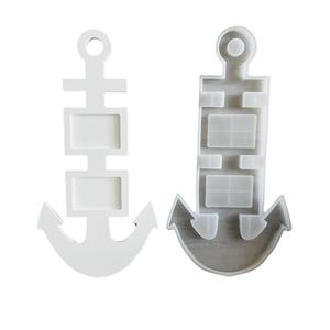 Molde de Silicona de Resina de Yeso para Colgante de Velero con Forma de Hueso de Pescado para Ancla de Barco Marino - Product Image 5