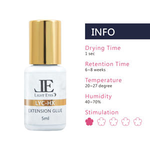 LIGHTEYES Pegamento negro de secado rápido profesional de alta viscosidad para extensión de pestañas 5ml - Product Image 2