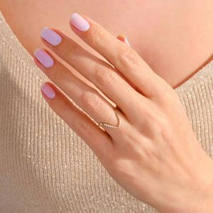 925 Sterling <b>Silver</b> Moissanite <b>Ring</b> Irregular <b>Wave</b> Band Round Cut Diamond Geometric Wedding Party Jewelry for Women - Product Image 5