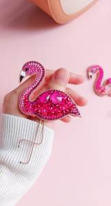 Artisan Handmade Beaded Embroidery Brooch Fashion Jewelry Accessory for Everyday Wear - Product Image 4