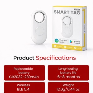 Localizador GPS Inteligente OEM de Doble Sistema iOS para Apple Find My, Resistente al Agua, para Collares de Mascotas, Llaves, Bolsos, Antipérdida, con 1 Año de Duración de Batería - Product Image 6