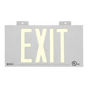 Señal de Salida Fotoluminiscente BradyGlo - Tablero Reflectante de PVC Impreso con UV para Guía de Emergencia en Interiores y Exteriores - Product Image 3